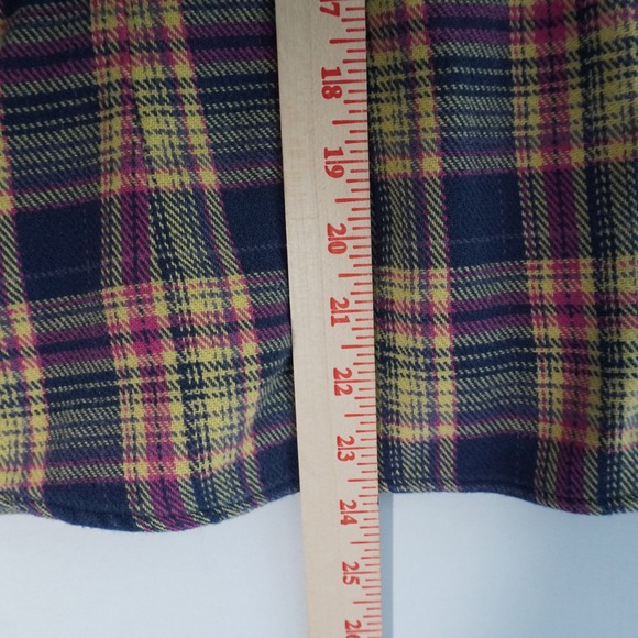 Horny Toad Flannel Shirt Hooded Plaid Button Up Long Sleeve Casual‎ S Pink Blue - Picture 8 of 8
